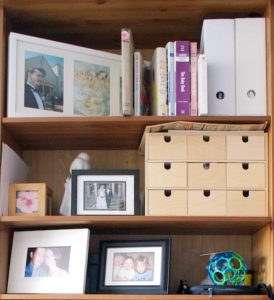 Bookshelf before