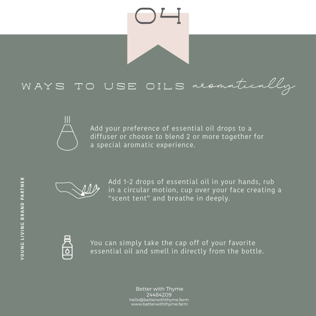 Ways to Use Essential Oils Aromatically