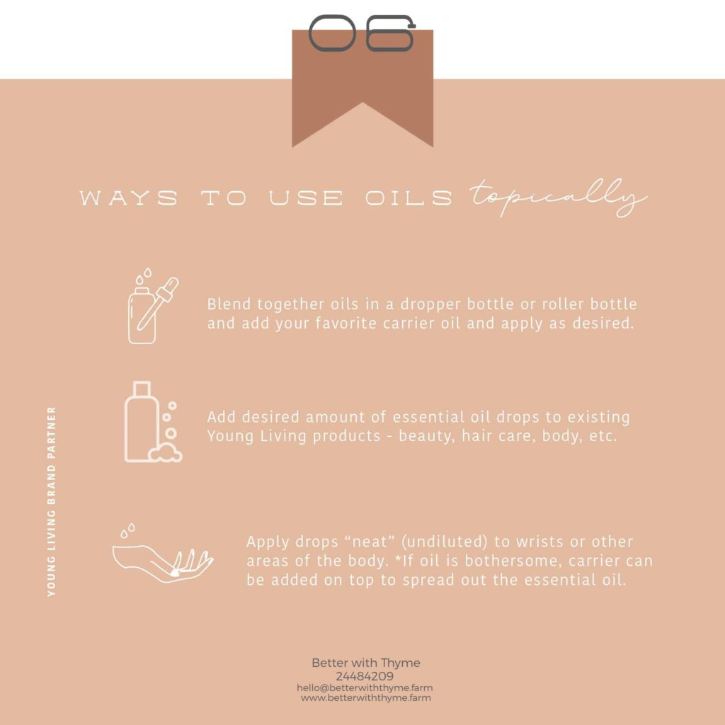 Ways to Use Essential Oils Topically